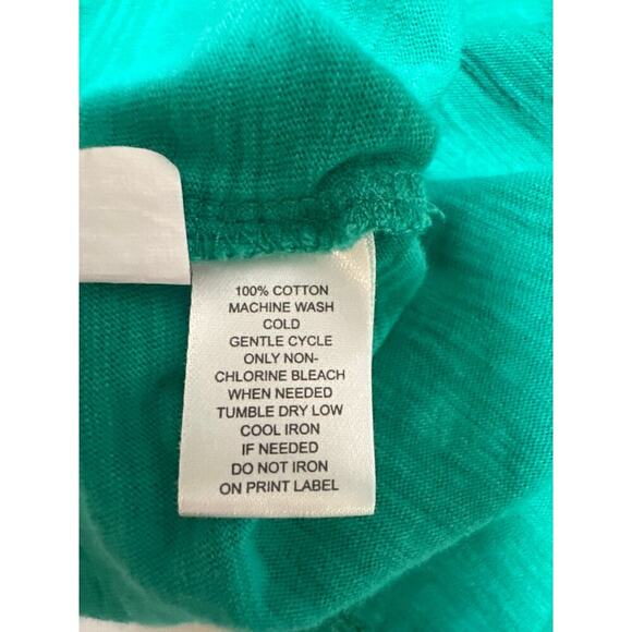 Ann Taylor Loft Green Cap Sleeve Tank Blouse Size L - Picture 5 of 5